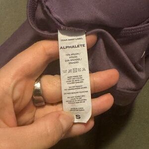 Alphalete alphalux sports bra purple